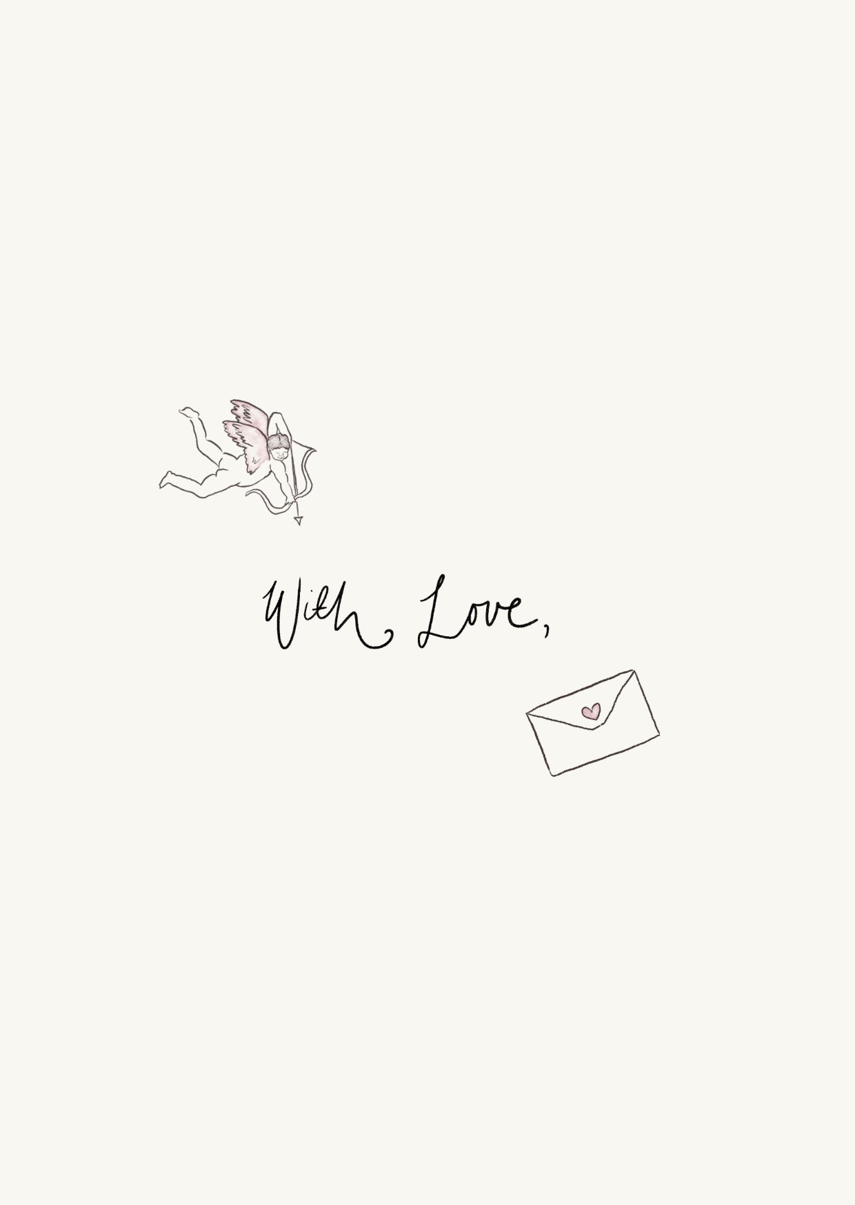 With Love - Add-on Florietta Card Cupid