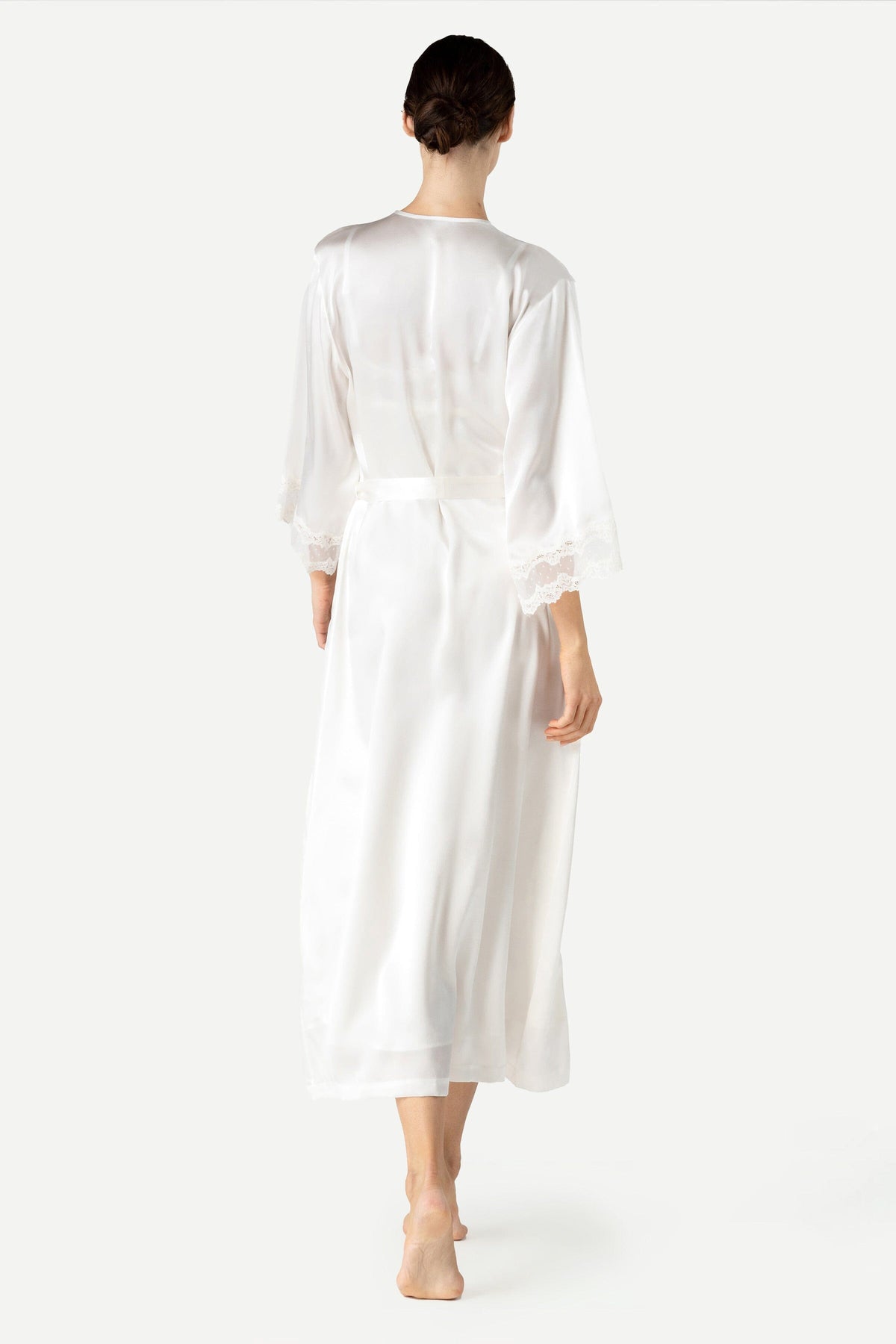 Anya Beautiful Long Silk Kimono Long Robe NK iMODE