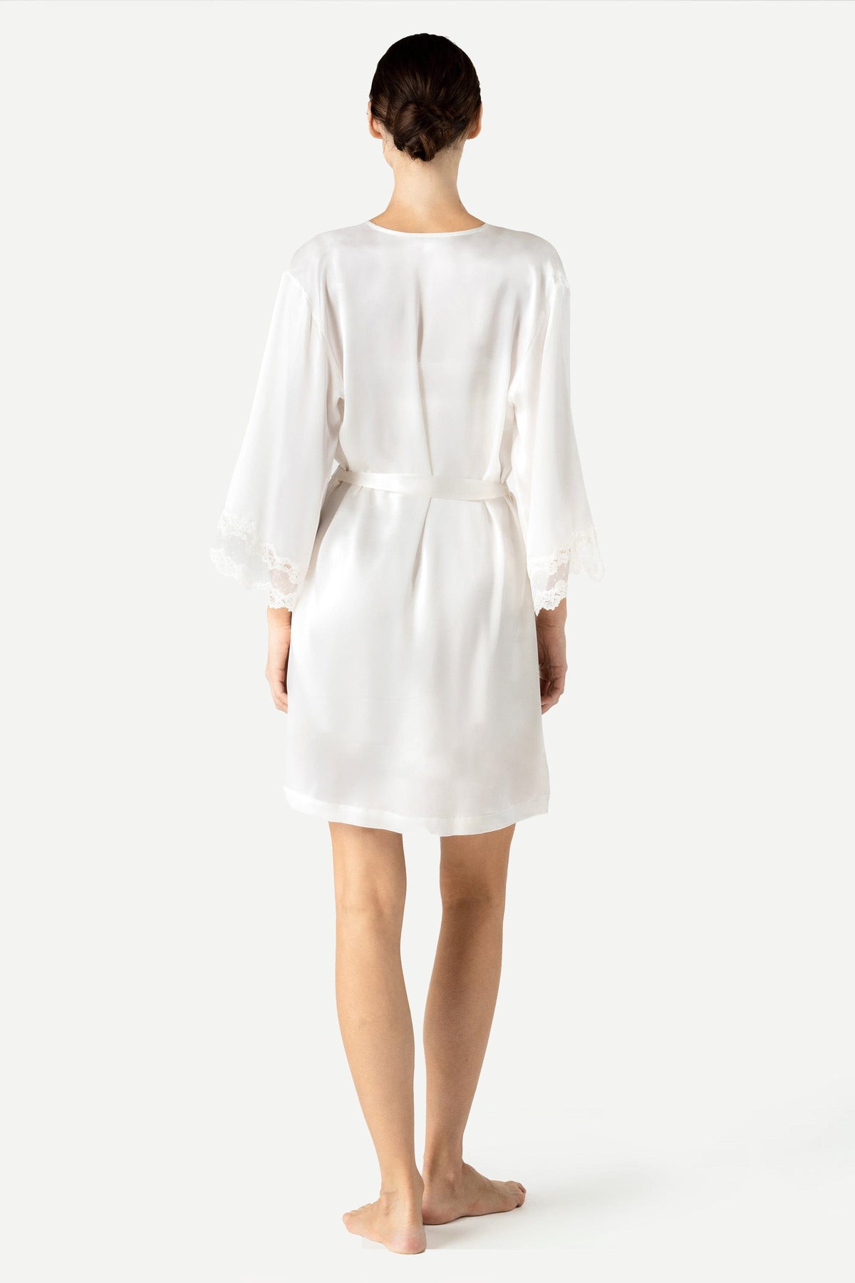 Anya Beautiful Short Silk Kimono Short Robe NK iMODE