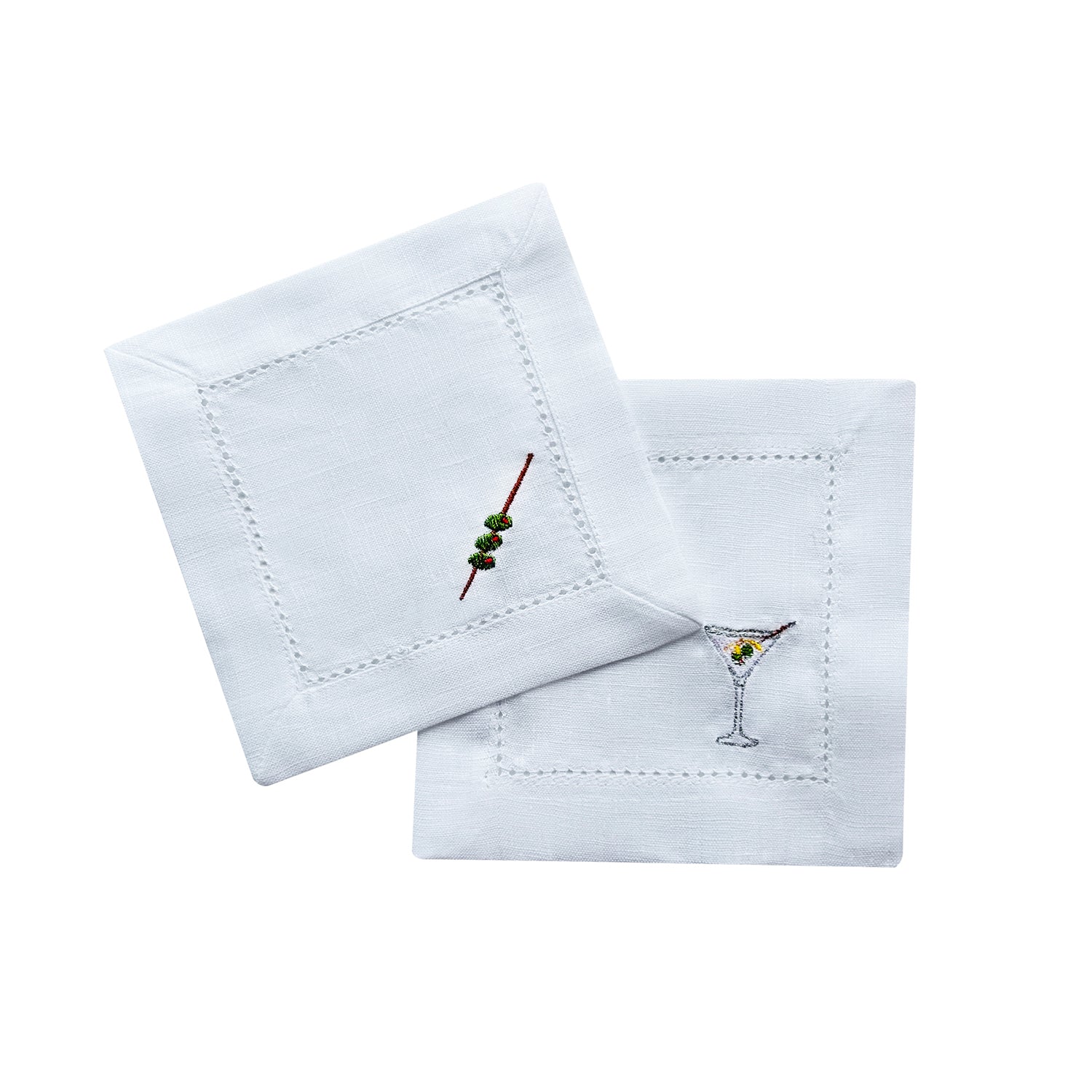 Martini & Olives Cocktail Napkins | Set of 2