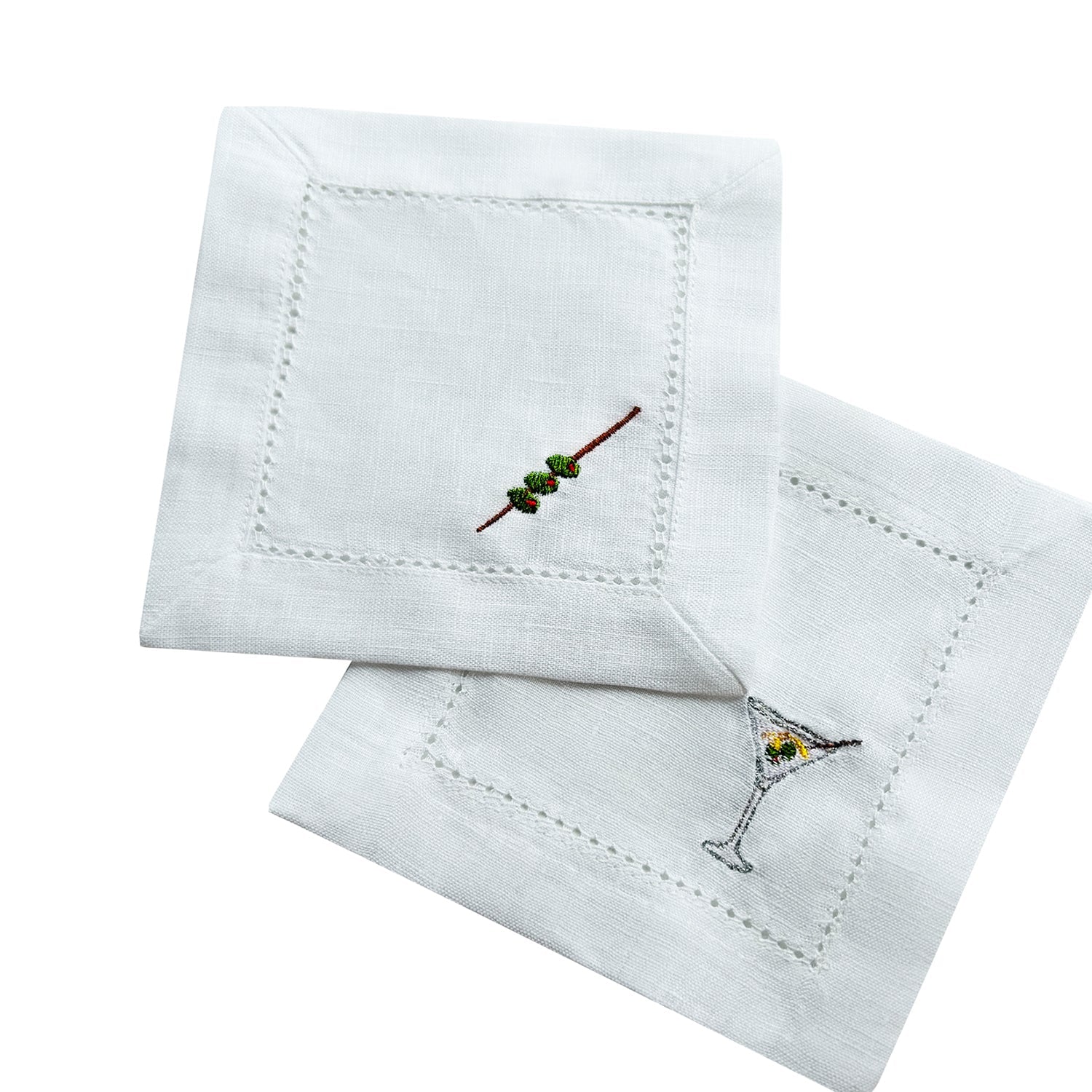 Martini & Olives Cocktail Napkins | Set of 2