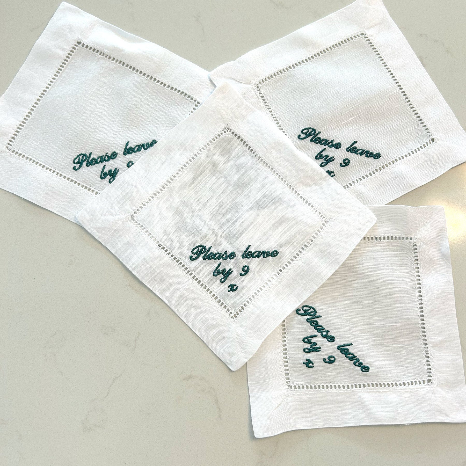 Please Leave by 9 | Set of 2