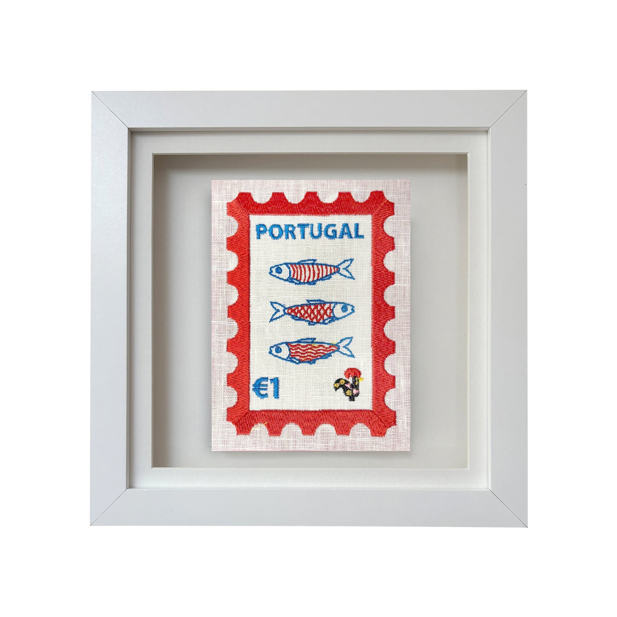 Portugal Embroidered Stamp Artwork