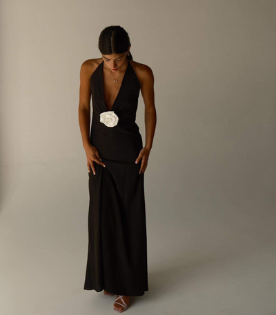 Black rose dress