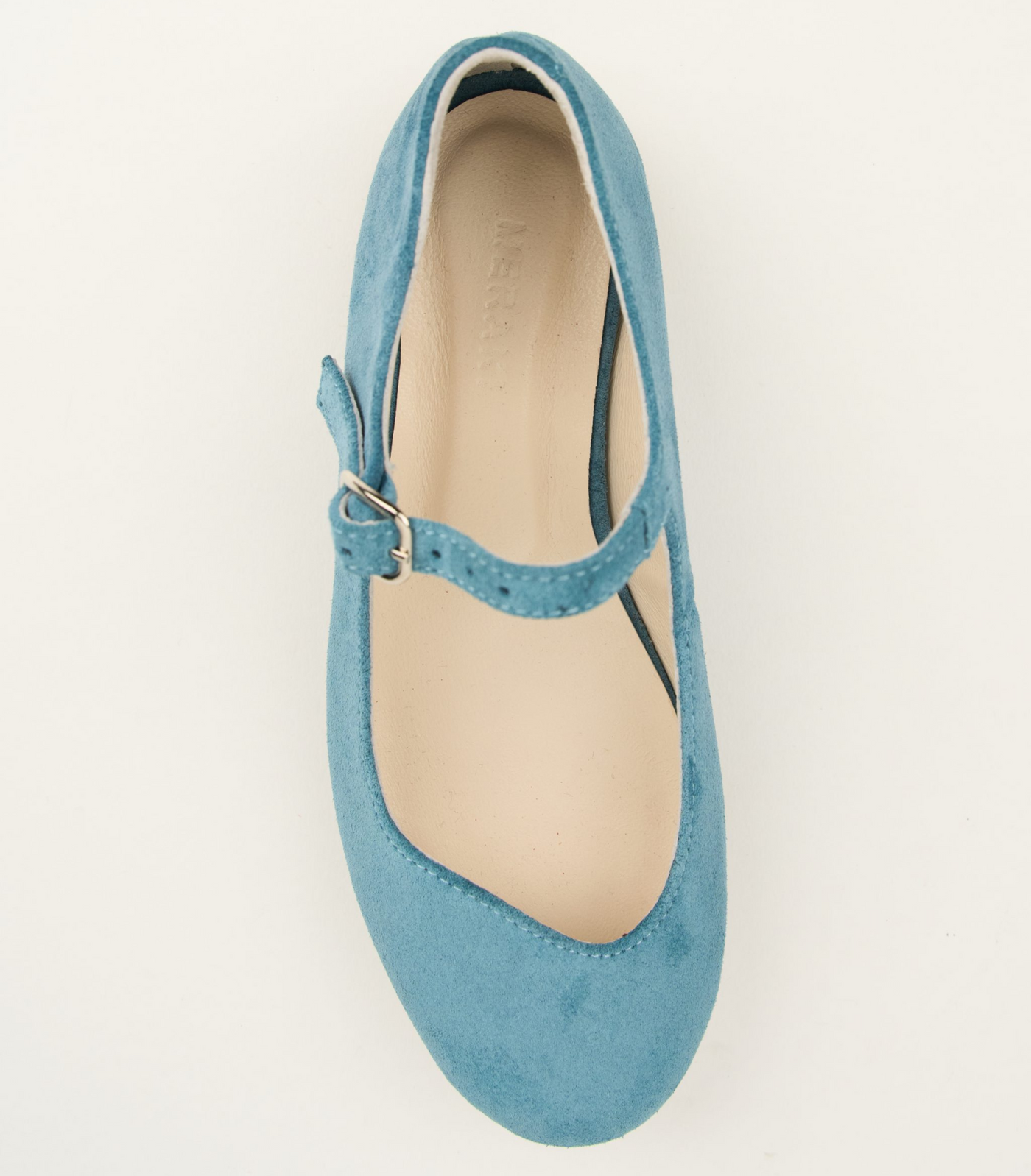 Uranian blue mary janes with wavy cut