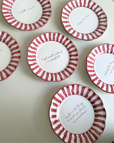 Your Next Dinner Party Plates (set of 6)
