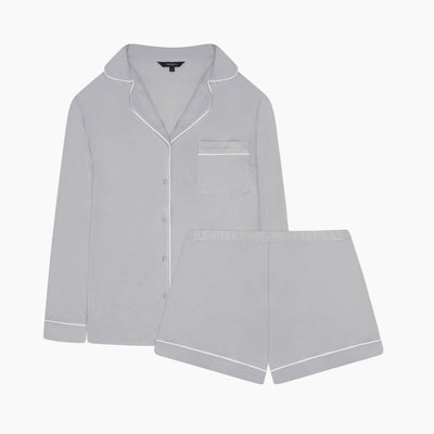 Women’s ultra-soft modal short sleeve pyjama top and shorts