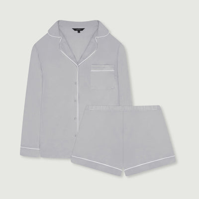 Women’s ultra-soft modal short sleeve pyjama top and shorts