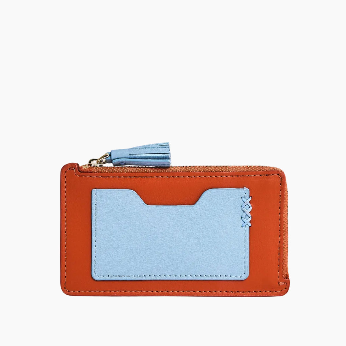 The Zip Card Case, Orange