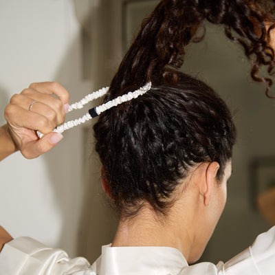 Silk Skinny Scrunchies Pack of 3