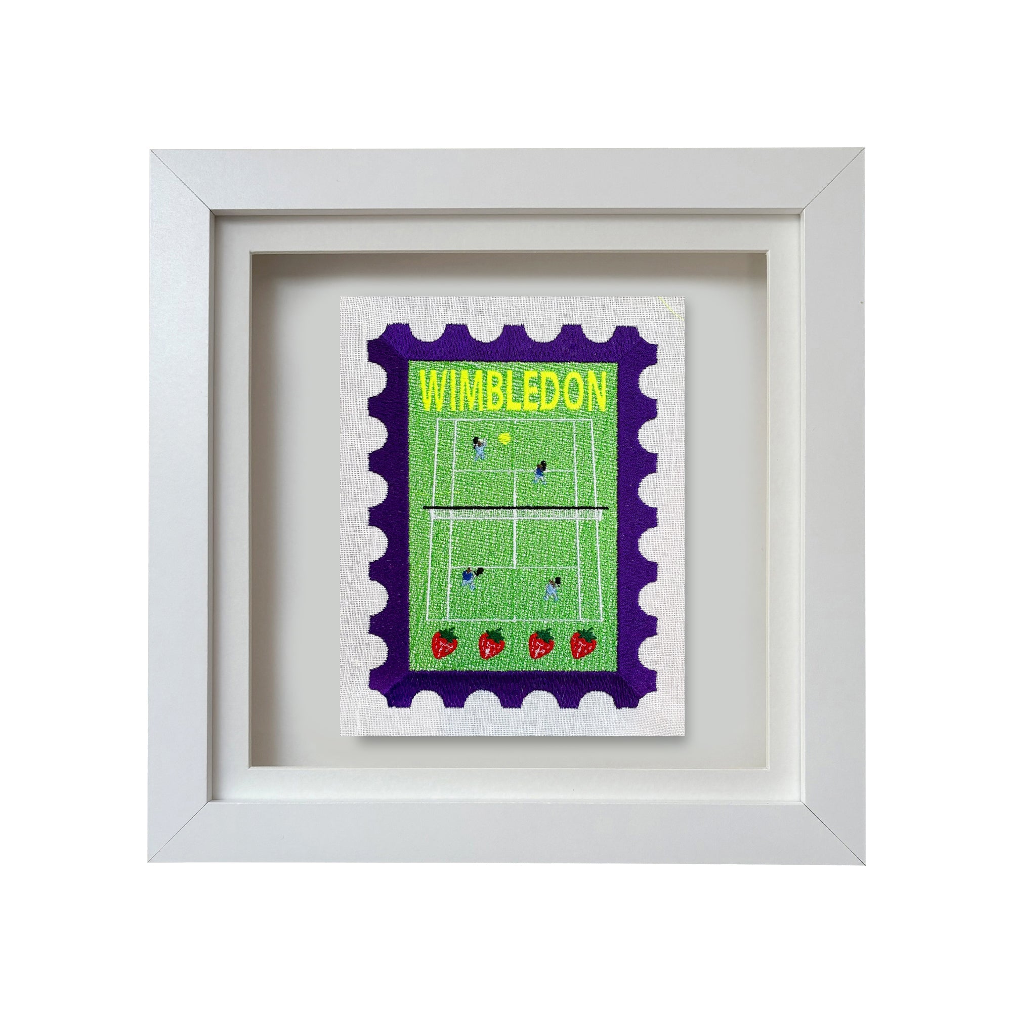 Wimbledon Tennis Embroidered Stamp