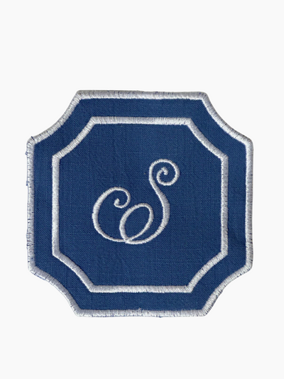 The Classic Monogram Cocktail Napkin Set