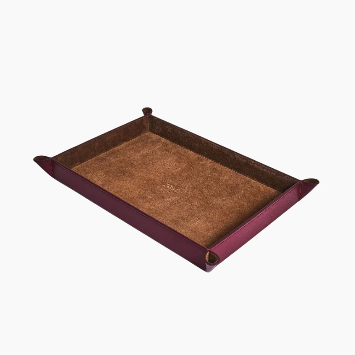 The Large Tidy Tray, Burgundy &amp; Chocolate