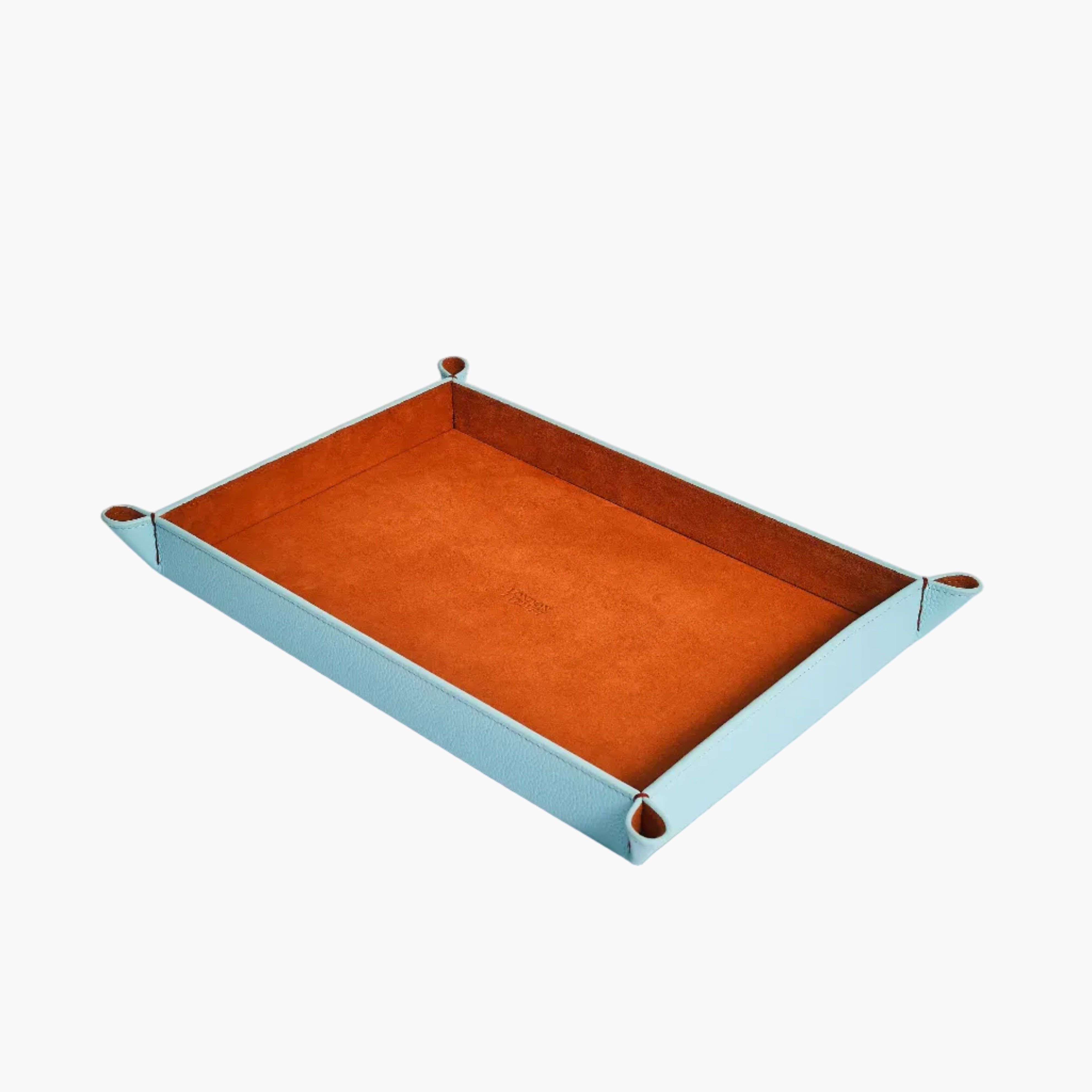 The Large Tidy Tray, Light Blue &amp; Orange