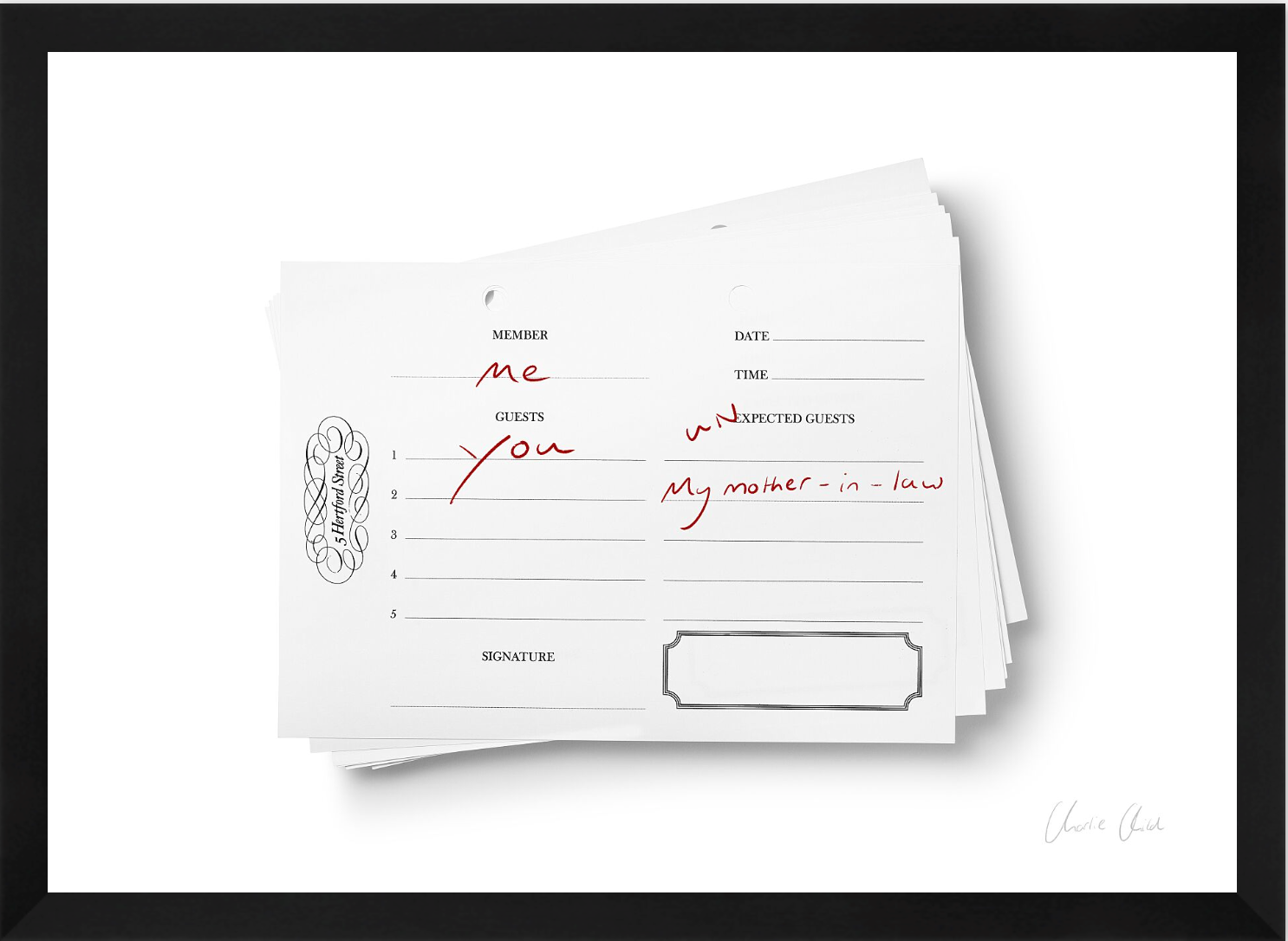 5 Hertford Street Guestbook ii
