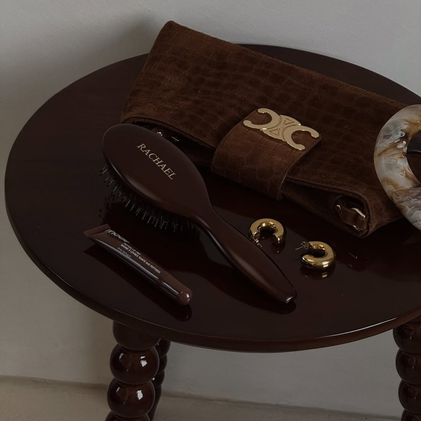 The Signature Brush – Boar Bristle Hairbrush Logo Engraved Edition