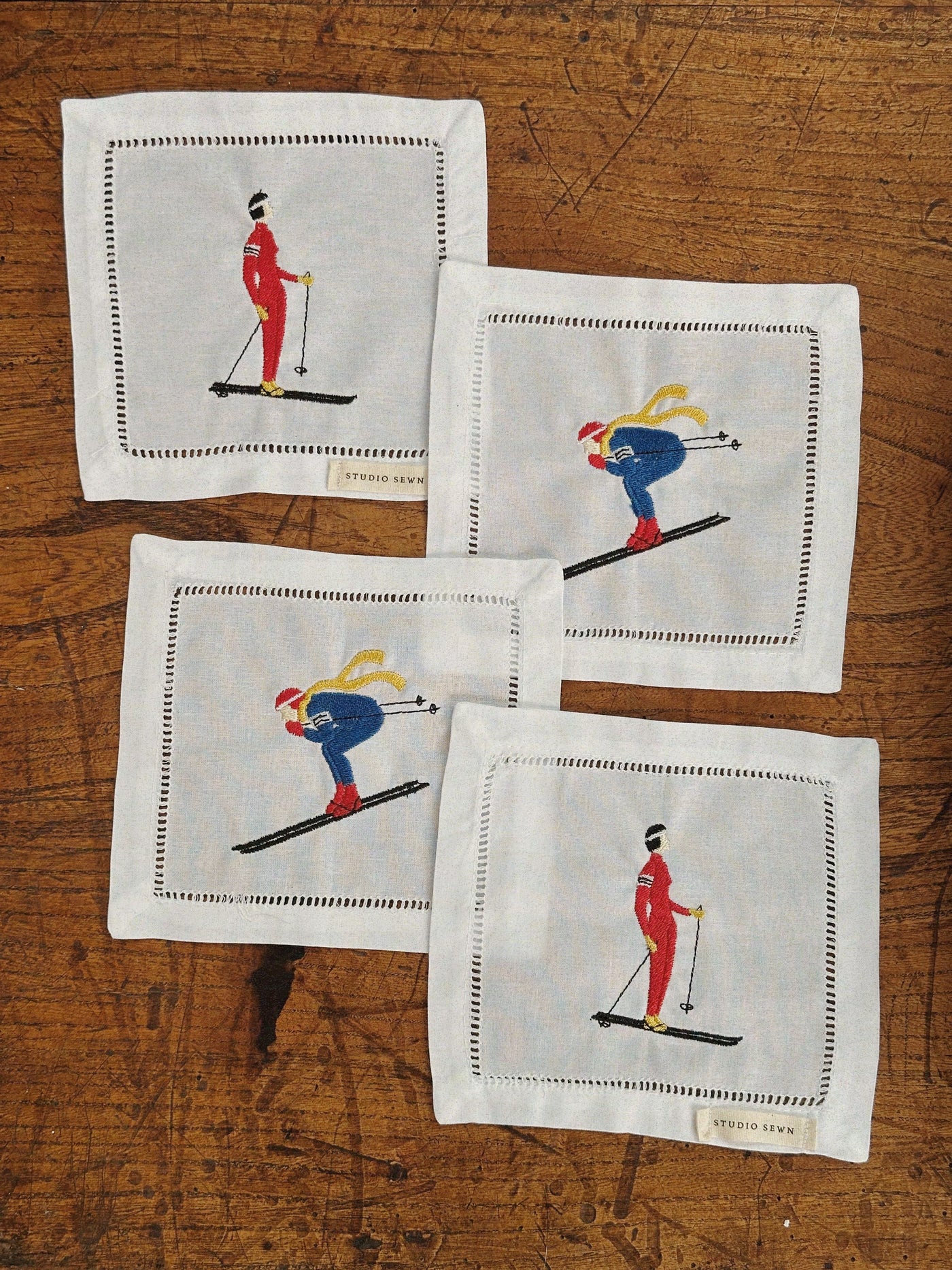 The Ski Cocktail Napkin Set
