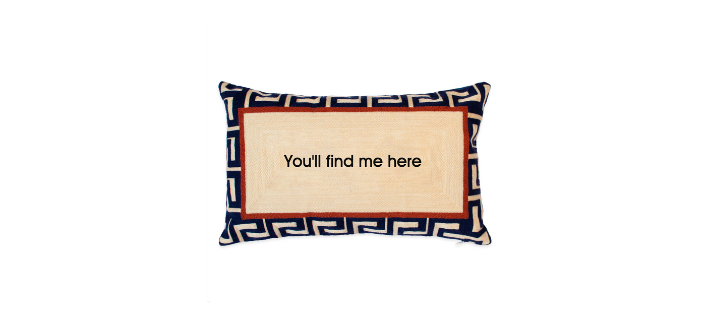 Blue Custom Pillow 1
