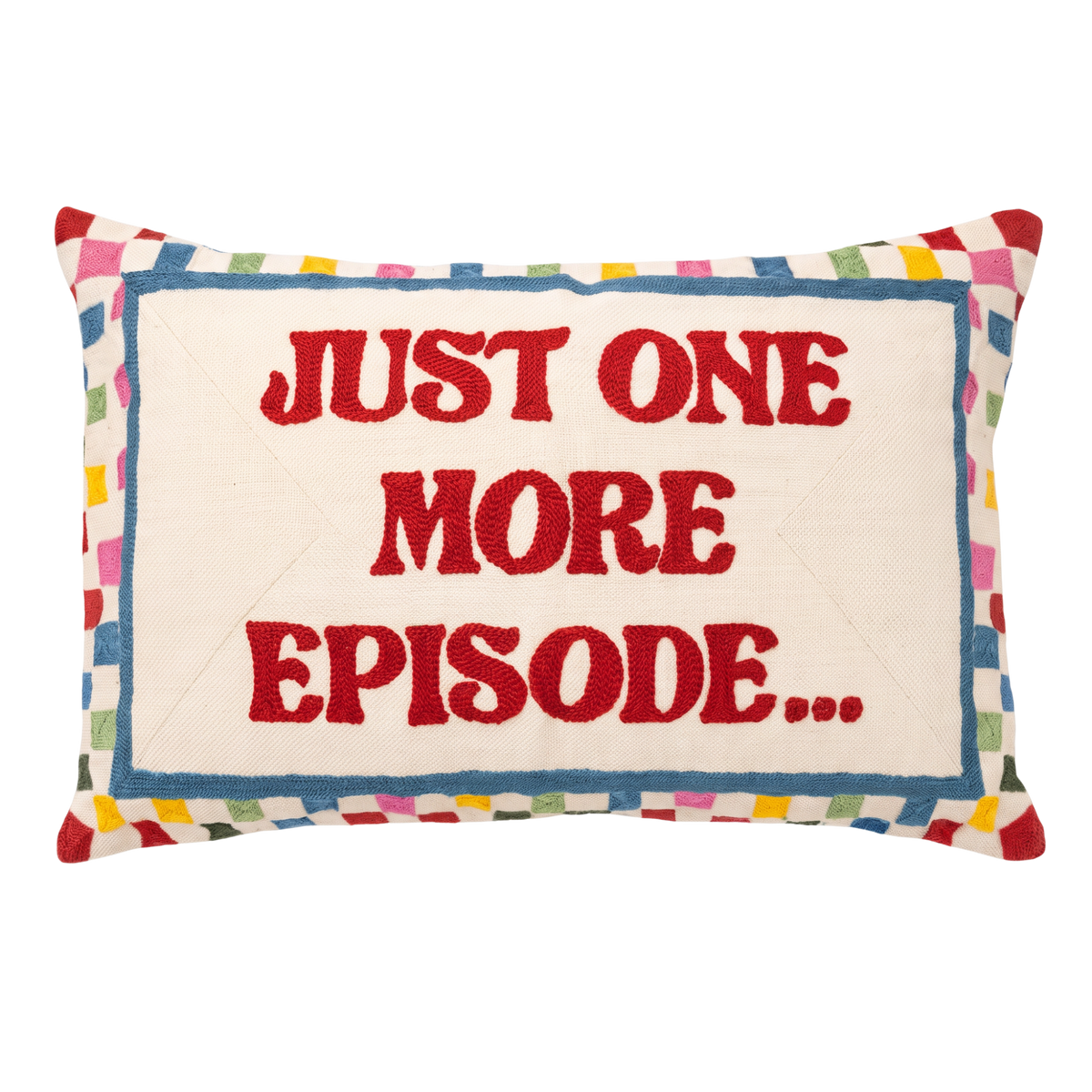 Just One More Episode Needlepoint Cushion
