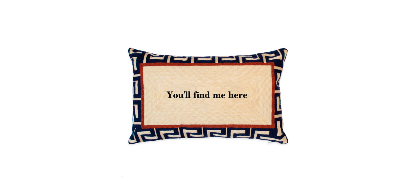 Blue Custom Pillow 1