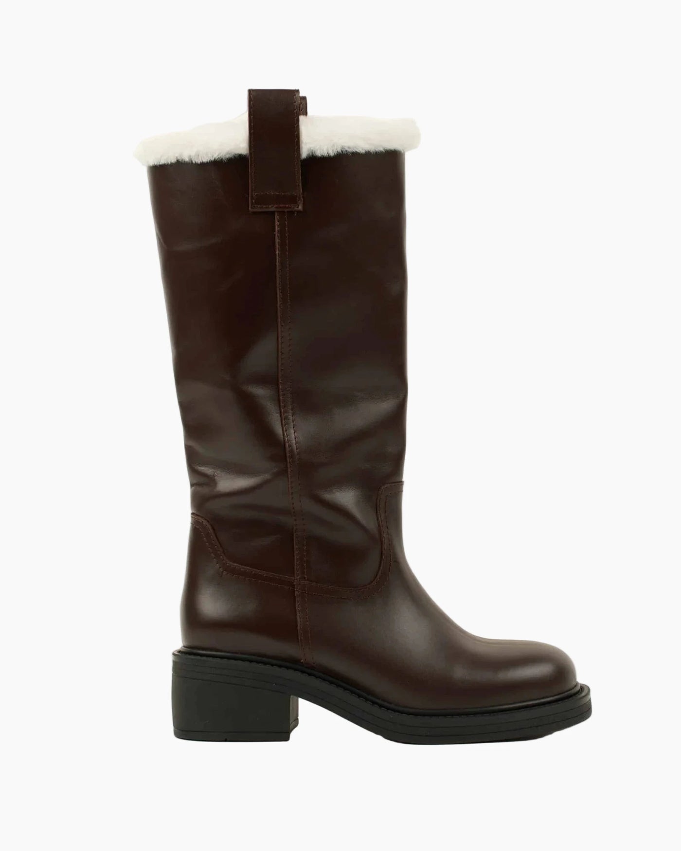 Brown Leather Alpine Boots
