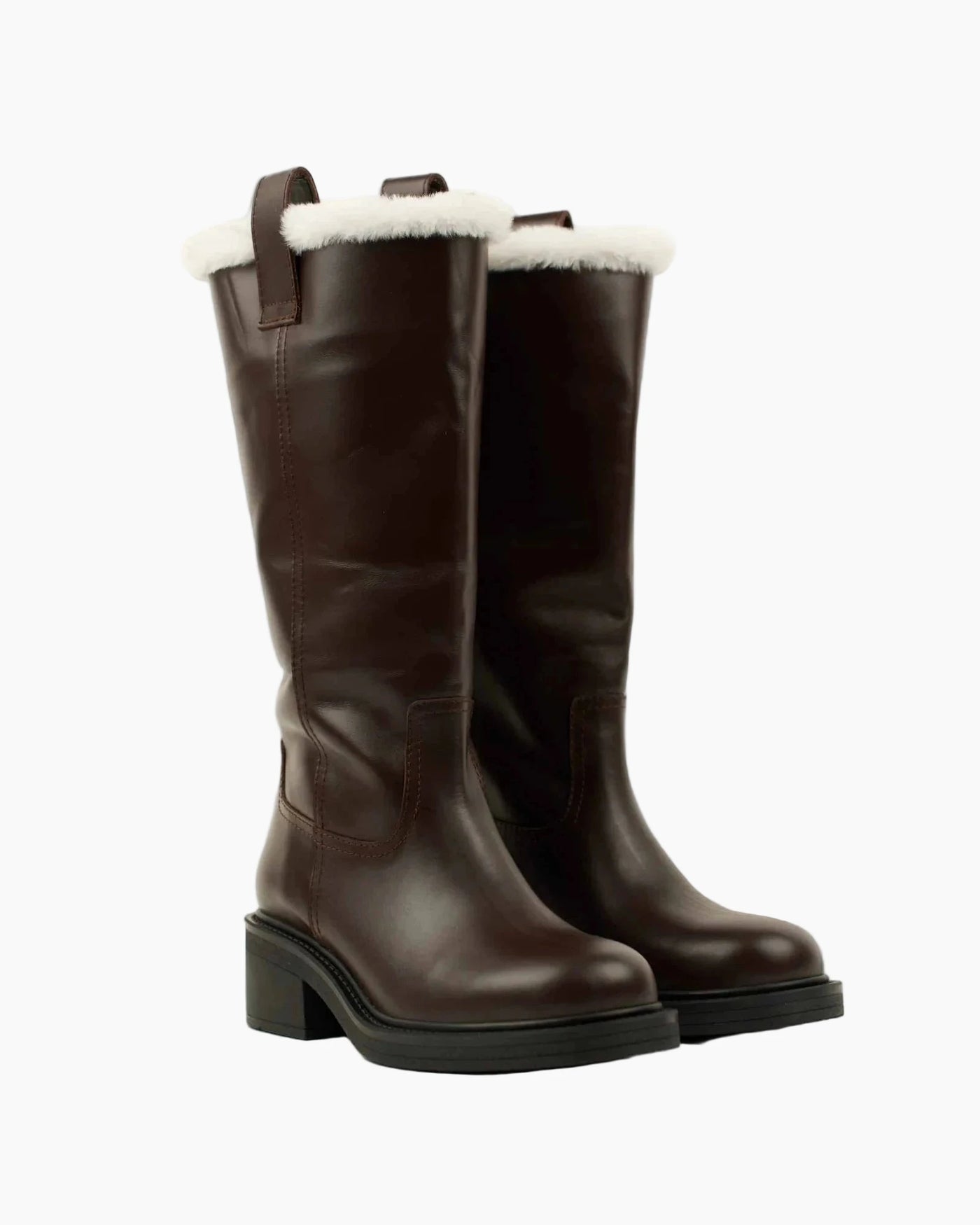 Brown Leather Alpine Boots