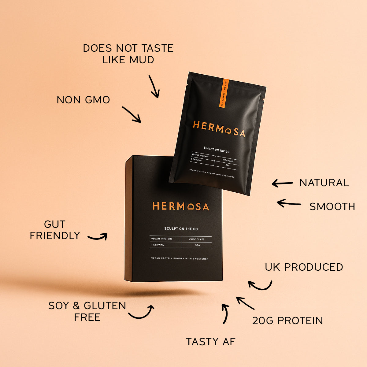 VEGAN PROTEIN POWDER 10 x 30G SACHETS
