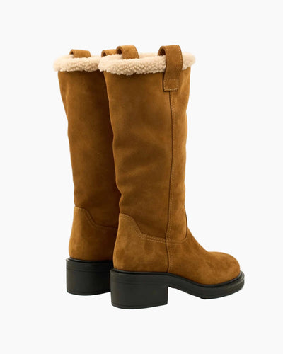 Caramel Suede Alpine Boots