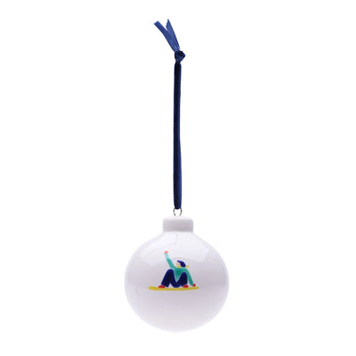 Chatel Snowboarder Bauble Navy