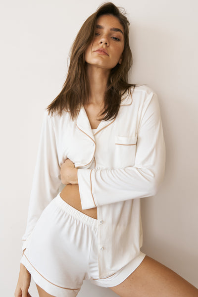 Iced Latte Modal Short Pyjama Set