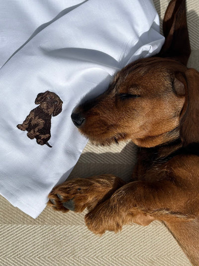 The Dachshund Tea Towel