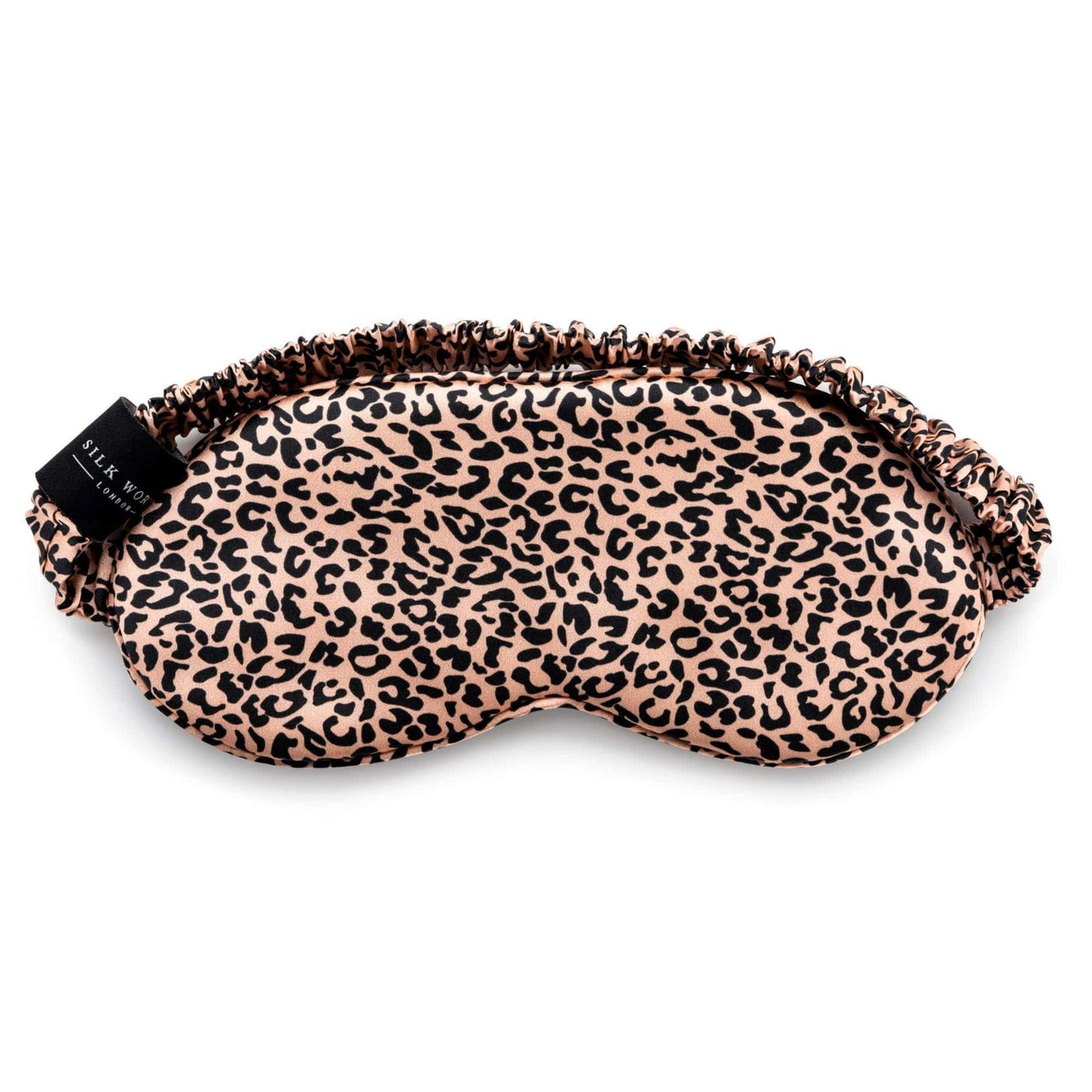 Silk leopard print eye mask