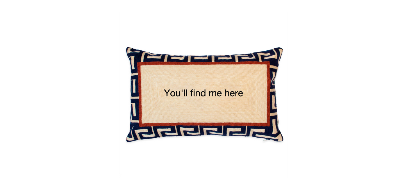 Blue Custom Pillow 1