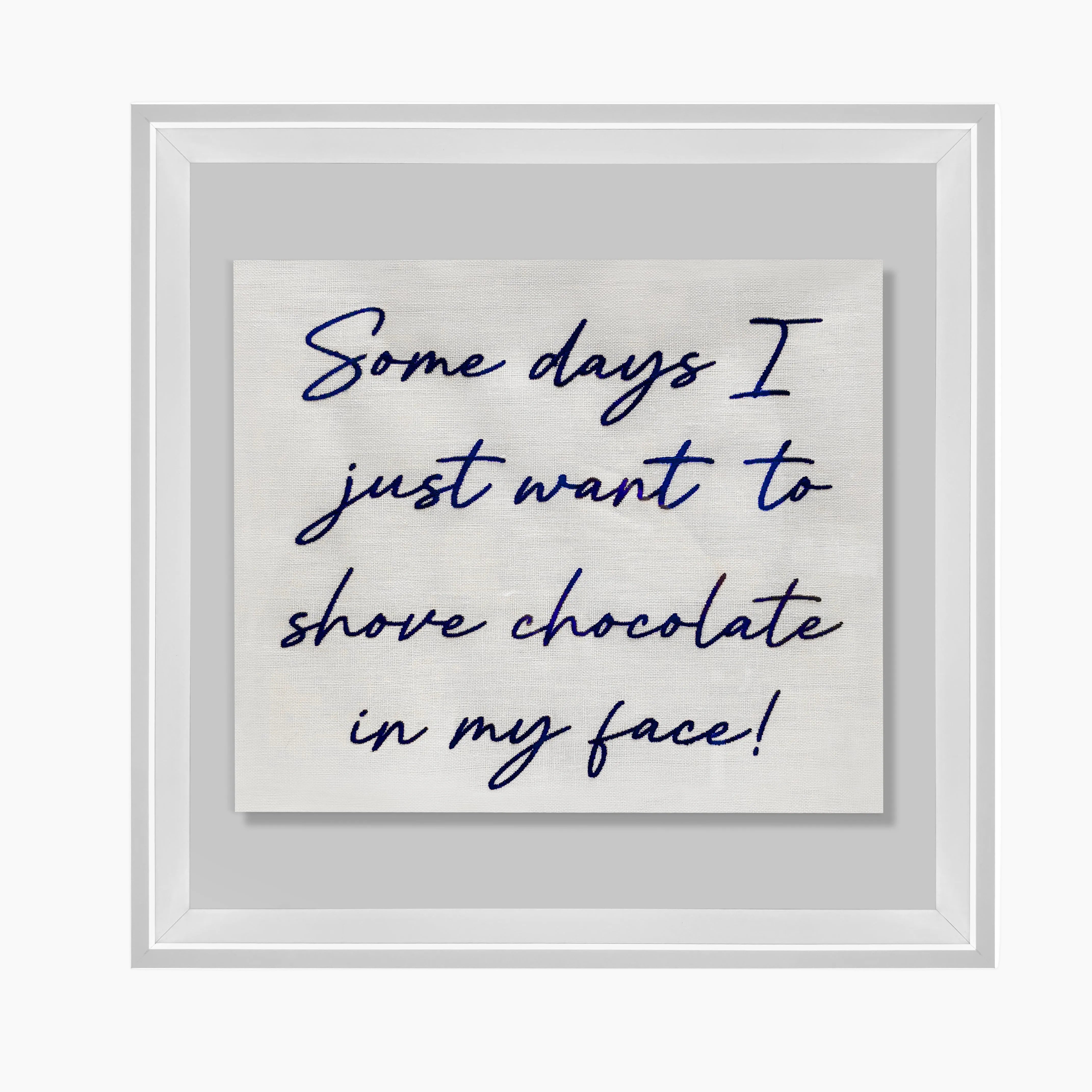 Some Days.... | Embroidered Artwork
