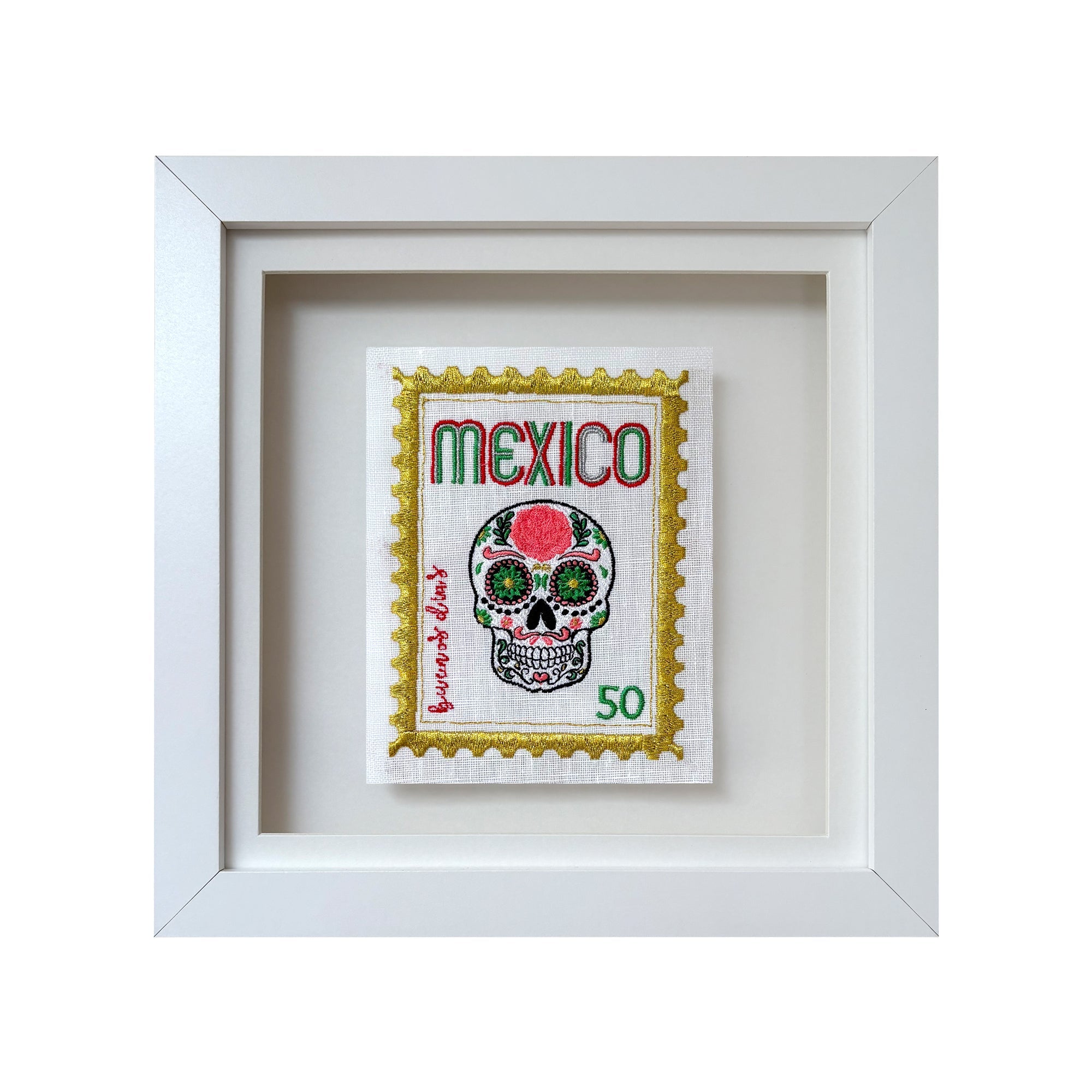 Mexico Embroidered Artwork Print