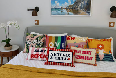 Netflix & Chill Needlepoint Cushion