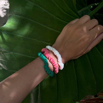 Silk Skinny Scrunchies Pack of 3