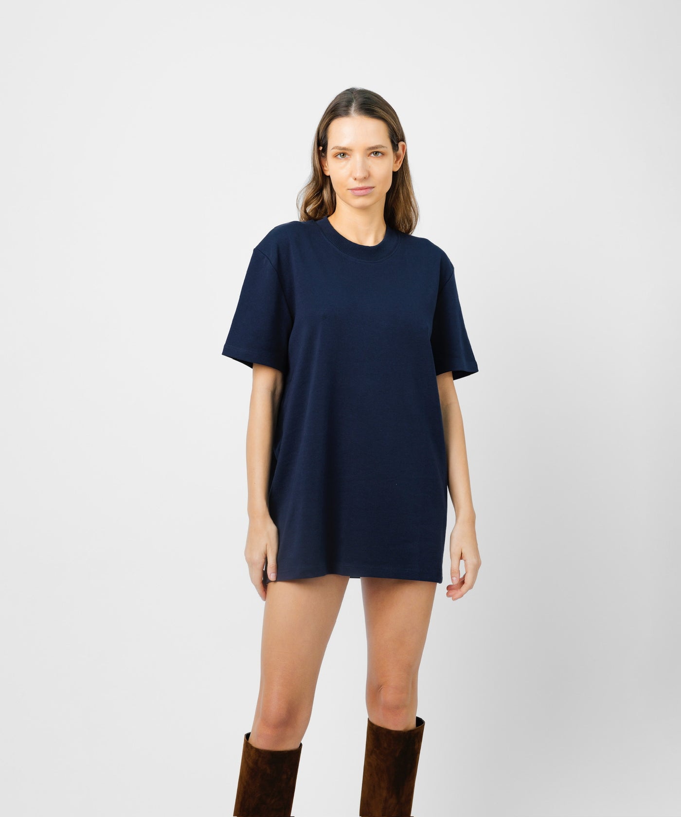 Navy - Heavyweight Organic Cotton T-shirt