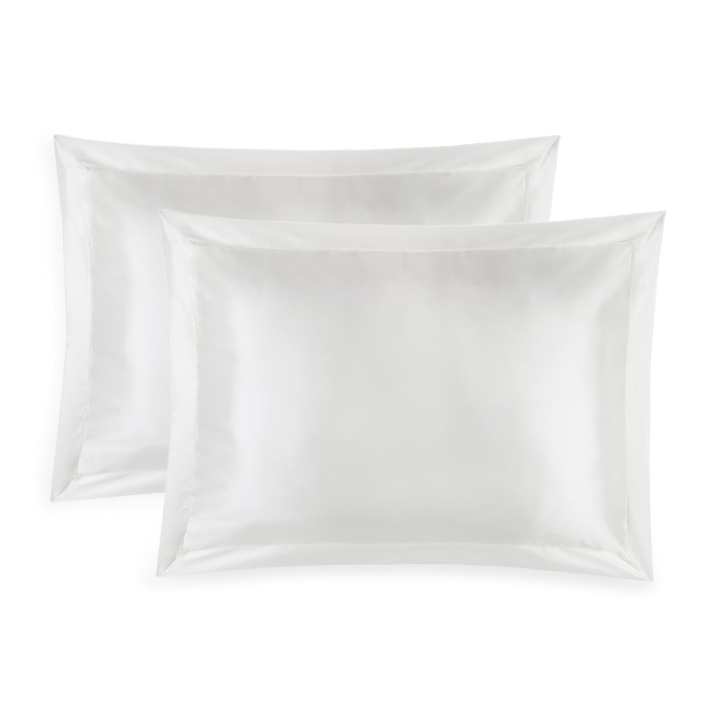 Lucinda Oxford Border Set of 2 Silk Pillowcases