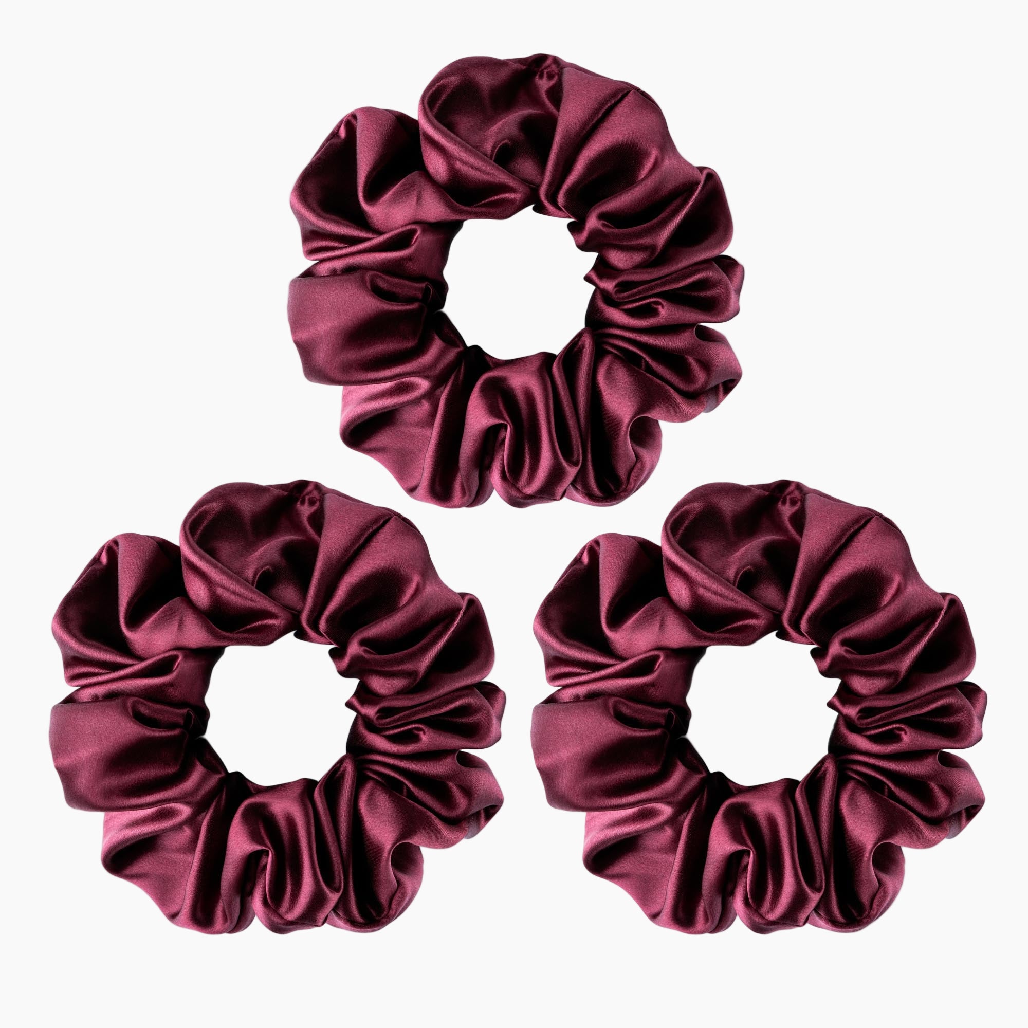 Large Silk Scrunchies Pack of 3