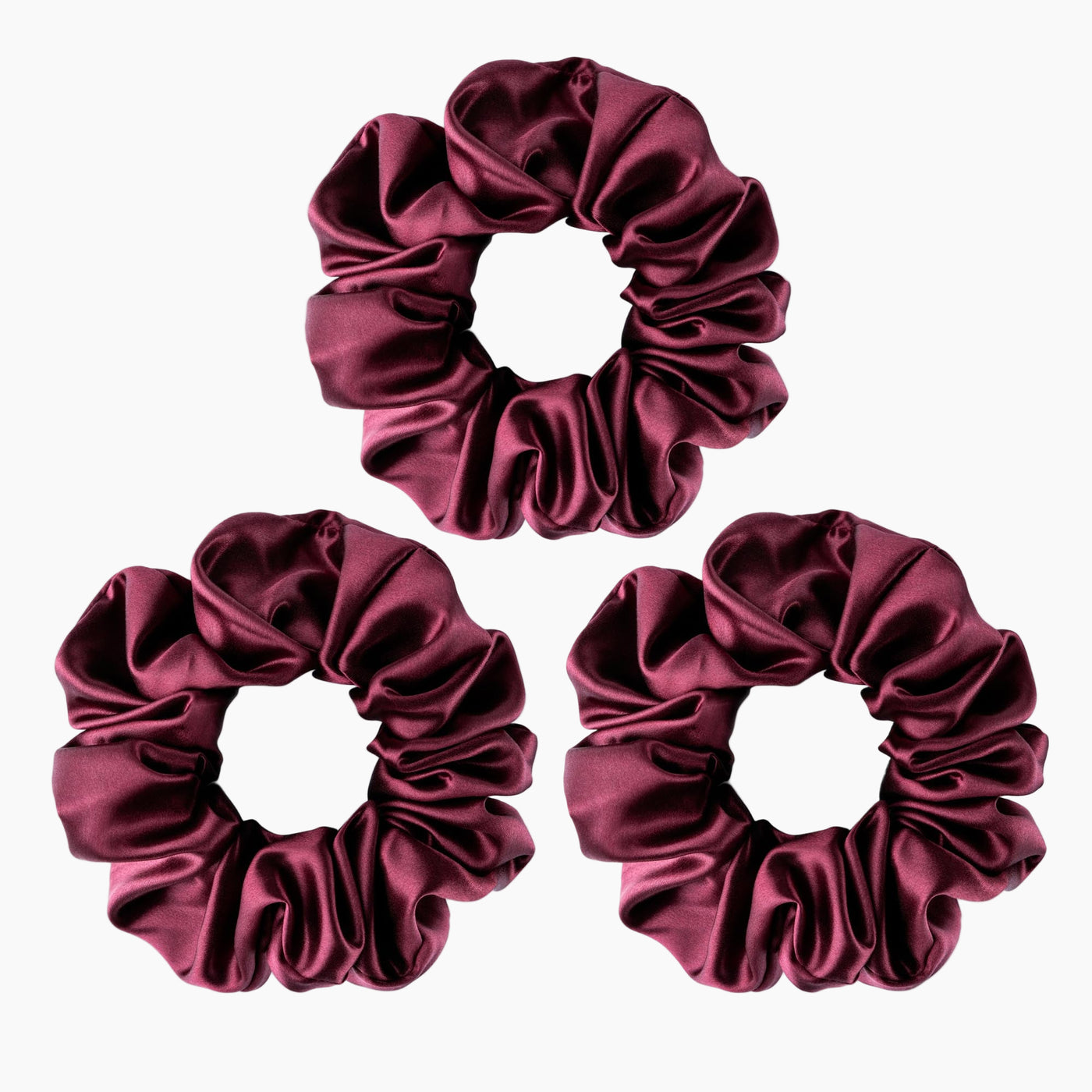 Large Silk Scrunchies Pack of 3