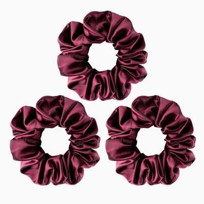 Large Silk Scrunchies Pack of 3