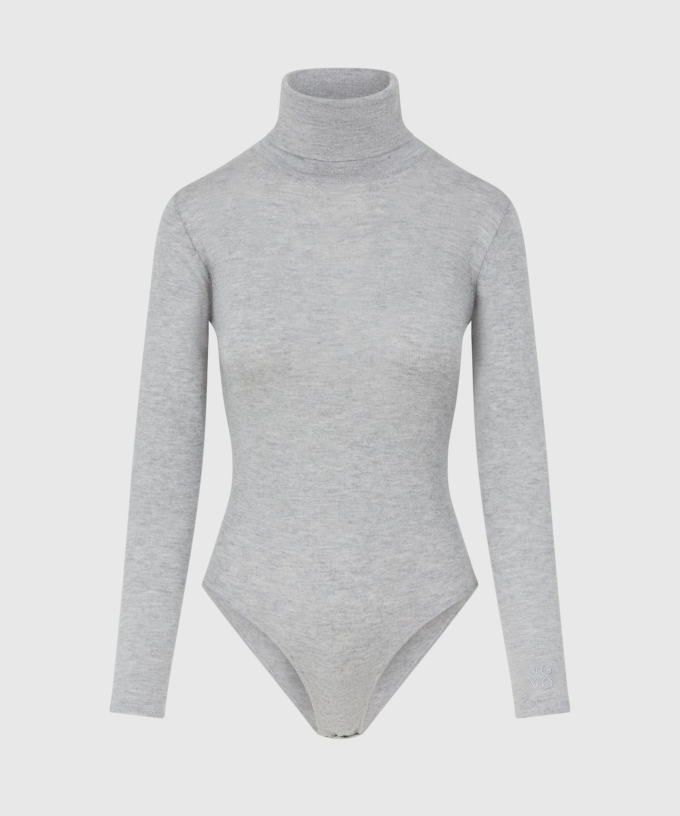 Grey Silk and Cashmere Bodysuit