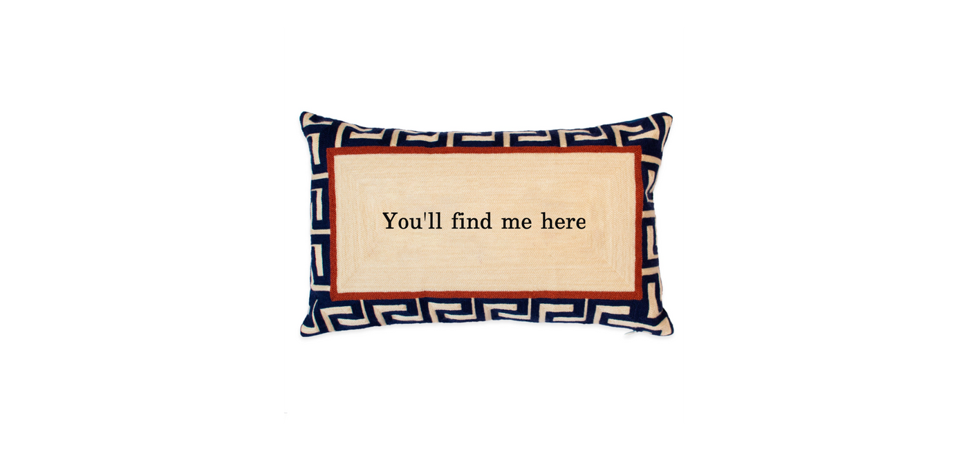 Blue Custom Pillow 1