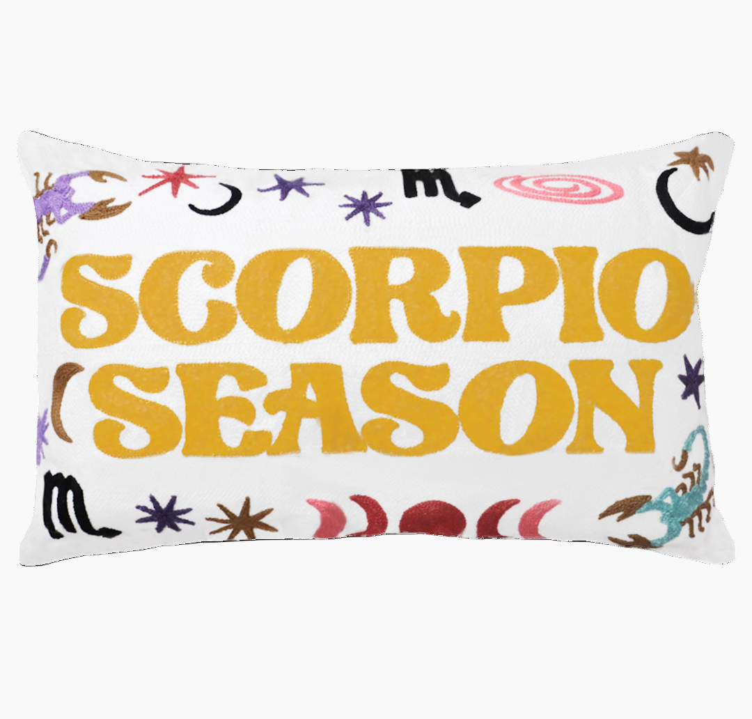 Scorpio Season Needlepoint Cushion