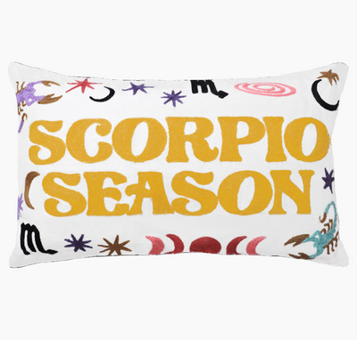 Scorpio Season Needlepoint Cushion