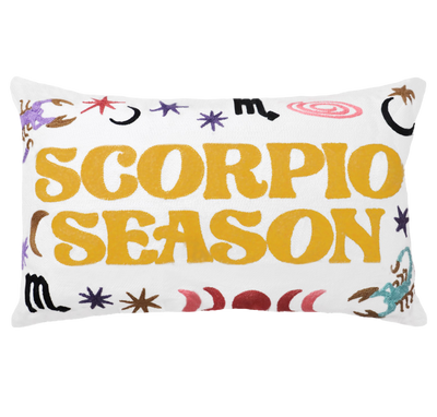 Scorpio Season Needlepoint Cushion