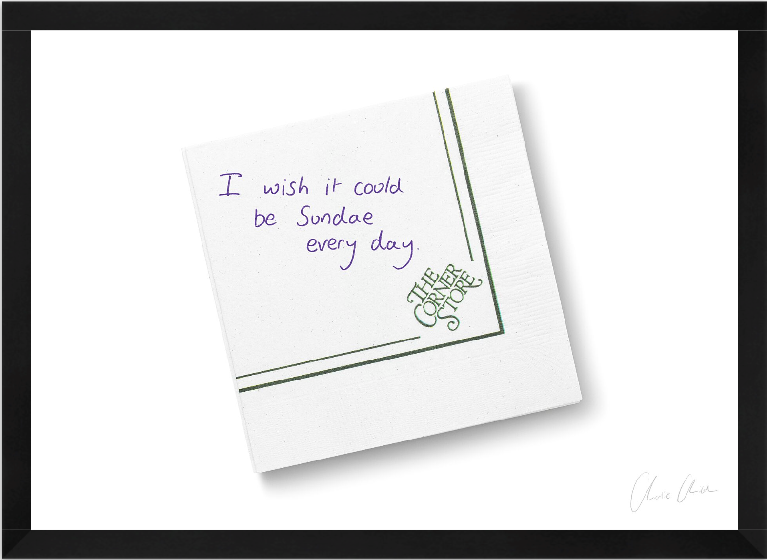 Napkin at The Corner Store