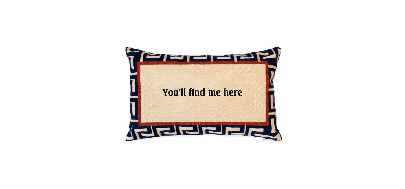 Blue Custom Pillow 1