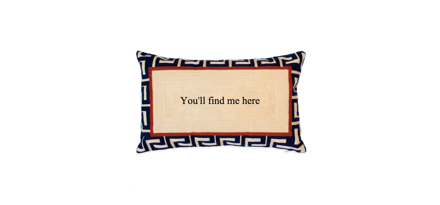 Blue Custom Pillow 1